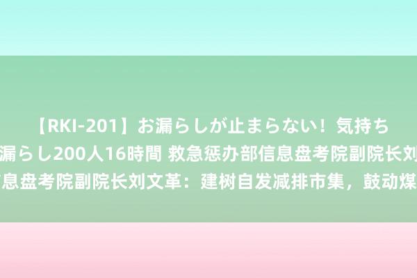 【RKI-201】お漏らしが止まらない！気持ちよすぎる失禁・羞恥お漏らし200人16時間 救急惩办部信息盘考院副院长刘文革：建树自发减排市集，鼓动煤矿甲烷减排