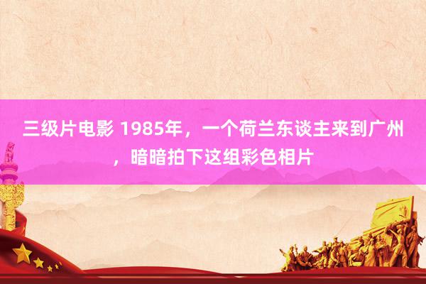 三级片电影 1985年，一个荷兰东谈主来到广州，暗暗拍下这组彩色相片