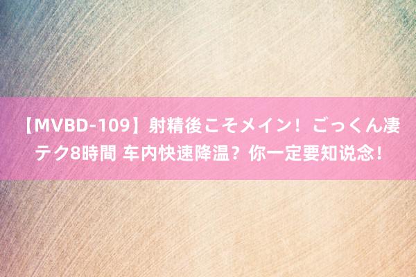 【MVBD-109】射精後こそメイン！ごっくん凄テク8時間 车内快速降温？你一定要知说念！