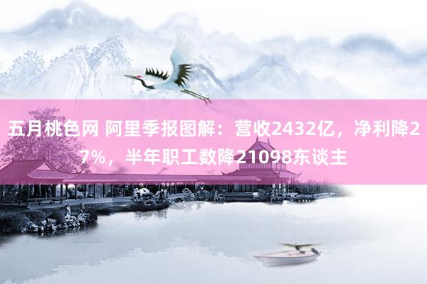 五月桃色网 阿里季报图解：营收2432亿，净利降27%，半年职工数降21098东谈主