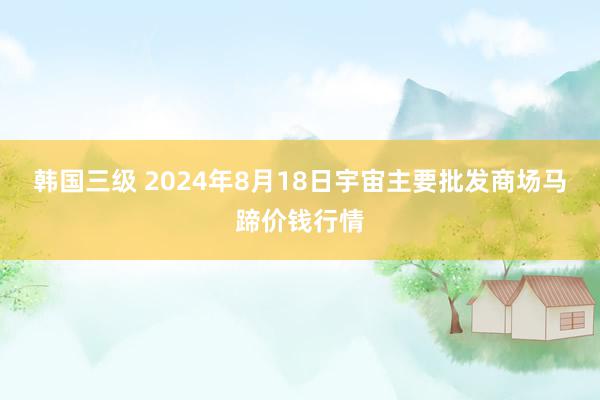 韩国三级 2024年8月18日宇宙主要批发商场马蹄价钱行情