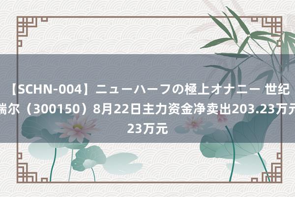 【SCHN-004】ニューハーフの極上オナニー 世纪瑞尔（300150）8月22日主力资金净卖出203.23万元